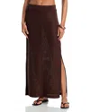 Simkhai Nicky Cover-up Skirt In Brown