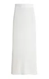 Simkhai Nicky Crocheted Midi Skirt In White