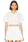 Simkhai Nicky Cropped Top In White