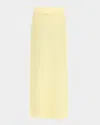 Simkhai Nicky Open-weave Knit Maxi Skirt In Buttercream