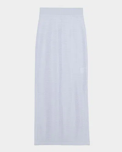 Simkhai Nicky Knit Midi Skirt In Periwinkle Sky