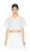 Simkhai Nicky Cropped Top In White