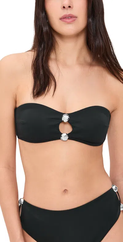 Simkhai Nicola Bandeau Bikini Top Black