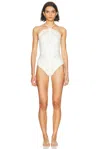 Simkhai Nicolette Broderie Anglaise One Piece Swimsuit In White