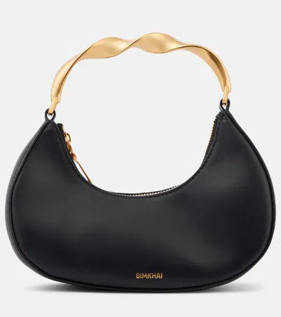 Simkhai Nixi Leather Tote Bag In Black