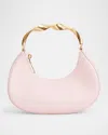 Simkhai Nixi Leather Twist Top-handle Bag In Pink