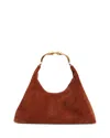 Simkhai Nixi Suede Hobo Bag In Brown