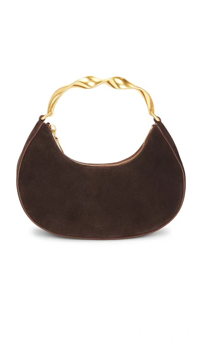 Simkhai Nixi Twist Handle Bag In Brown