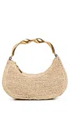 Simkhai Nixi Twist Raffia Top-handle Bag In Natural