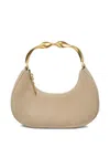 Simkhai Nixi Twist-handle Suede Tote Bag In Neutral