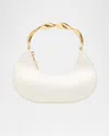 Simkhai Nixi Twist Leather Top-handle Bag In Ivory