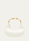Simkhai Nixi Twist Leather Top-handle Bag In Ivory