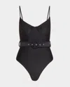 Simkhai Signature Noa Swimsuit In Black In Black