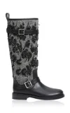 Simkhai Noah Embroidered Sequin Boots In Grey