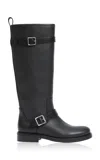Simkhai Noah Leather Boots In Black