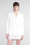Simkhai Norah Blazer In White Acetate In White