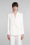 Simkhai Norah Blazer In White Acetate In White