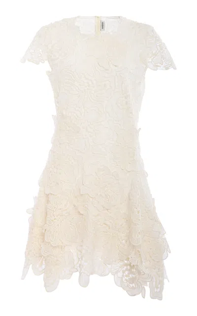 Simkhai Novelle Lace Mini Dress In White