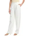 Simkhai Novia Pleated Straight Leg Pant In White