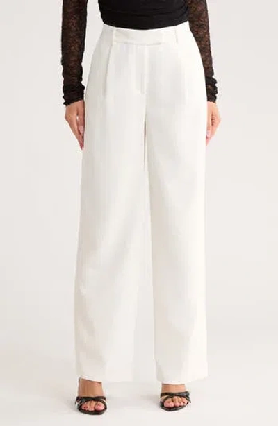 Simkhai Novia Pleated Straight Leg Pants In White