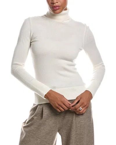 Simkhai Nuha Wool & Cashmere-blend Turtleneck Sweater In White