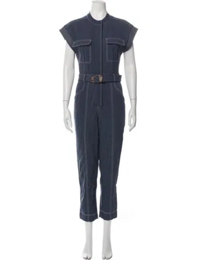 Pre-owned Simkhai Nylon Jumpsuit In Blue