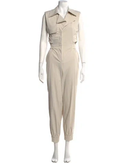 Pre-owned Simkhai Nylon Jumpsuit In Neutrals