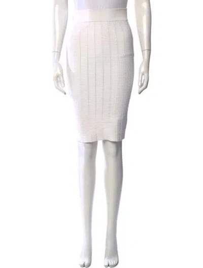 Pre-owned Simkhai Nylon Midi Length Skirt In White