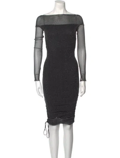 Pre-owned Simkhai Nylon Mini Dress In Black