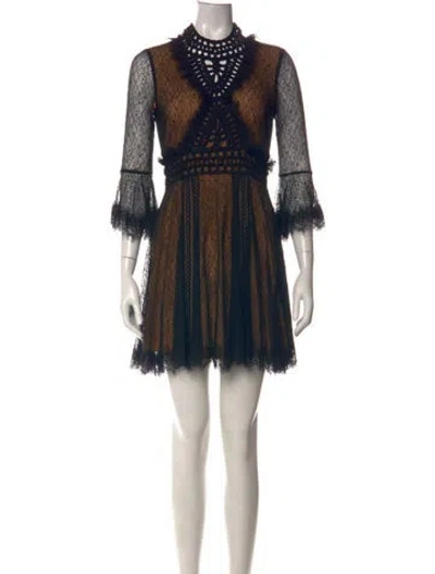 Pre-owned Simkhai Nylon Mini Dress In Black