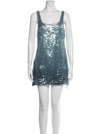 Pre-owned Simkhai Nylon Mini Dress In Blue