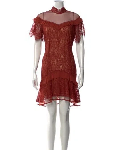 Pre-owned Simkhai Nylon Mini Dress In Red