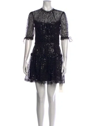 Pre-owned Simkhai Nylon Mini Dress W/ Tags In Black