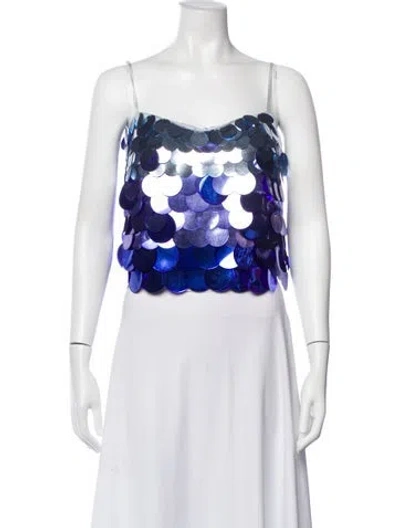 Pre-owned Simkhai Nylon Patterned Crop Top