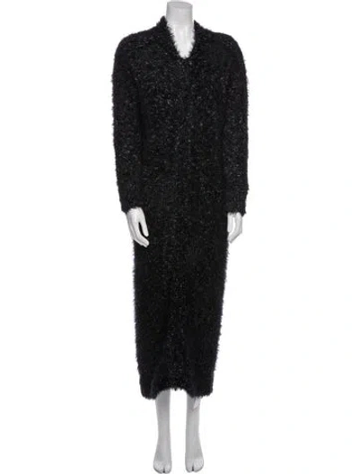 Pre-owned Simkhai Nylon Tweed Pattern Jacket In Black