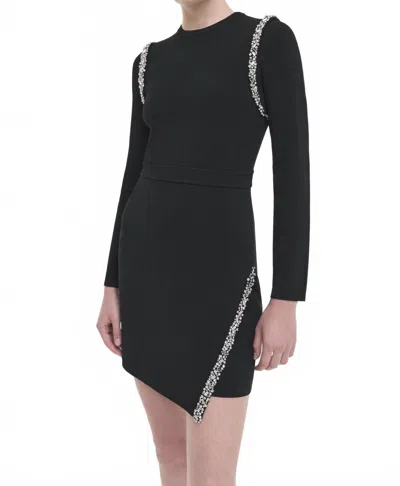 SIMKHAI NYX WRAP DRESS IN BLACK