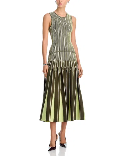 Simkhai Oaklen Knit Midi Dress In Green