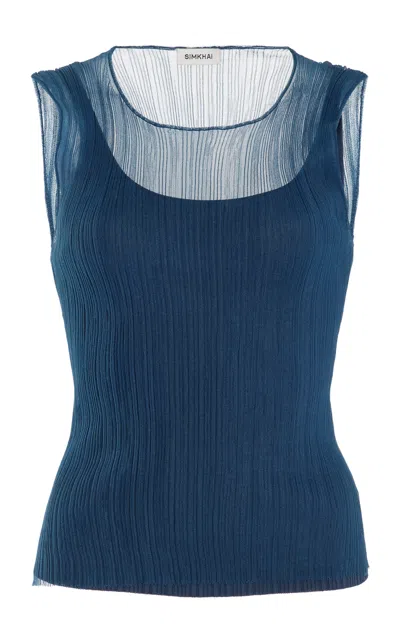Simkhai Oakley Bralette Tank Top In Celestial