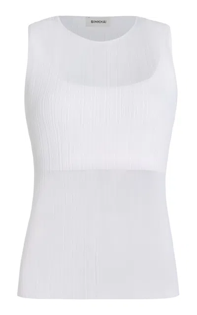 Simkhai Oakley Plisse Tank Top