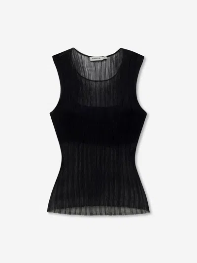 Simkhai Oakley Sleeveless Top In Black