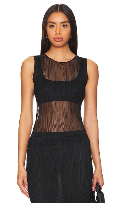 Simkhai Oakley Bralette Tank Top In Black