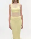 Simkhai Oakley Tank Top In Buttercream In Yellow