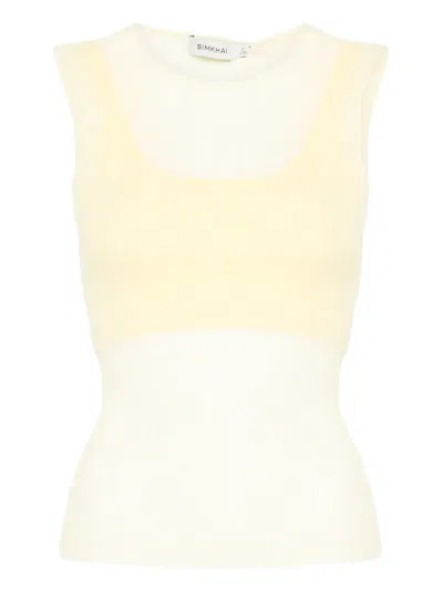 Simkhai Oakley Top In Yellow