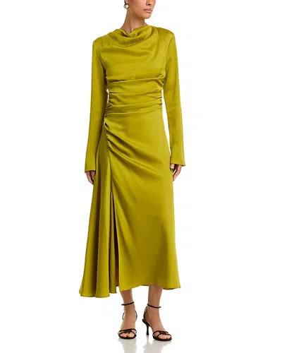 Simkhai Odessa Gathered Dress In Gray