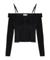 Simkhai Hazel Off-the-shoulder Stretch-jersey Top In Black