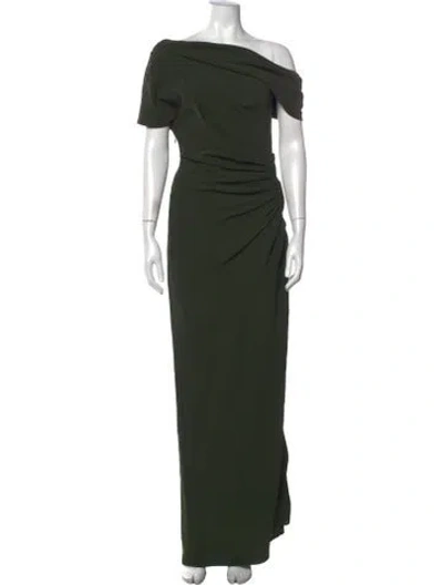 Pre-owned Simkhai Off-the-shoulder Long Dress In Green