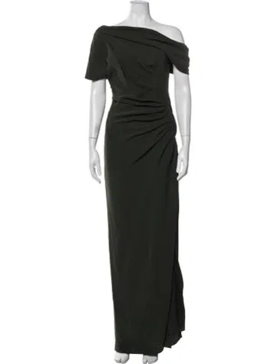 Pre-owned Simkhai Off-the-shoulder Long Dress In Green