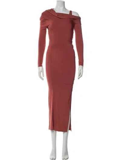 Pre-owned Simkhai Off-the-shoulder Long Dress W/ Tags In Orange