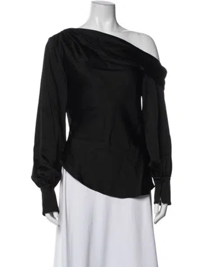 Pre-owned Simkhai Off-the-shoulder Long Sleeve Blouse W/ Tags In Black