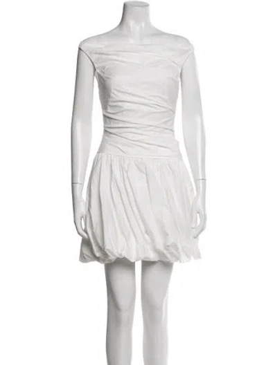 Pre-owned Simkhai Off-the-shoulder Mini Dress W/ Tags In White